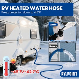 15FT Heated Water Hose for RV,Heated Drinking Water Hose,Lead and BPA Free,1/2"Inner Diameter,Temperatures Down to -47°F,Rv Accessories for Campers, Livestock, Agriculture
