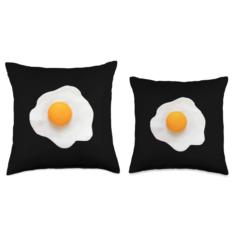 Chef Fried Egg Cooker Egg Lovers Cooking Breakfast Throw Pillow