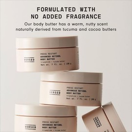 Versed Manteca Corporal Avanzada Con Retinol - Loción Corporal De Retinol Encapsulado Y Crema Reafirmante Para La Piel - Infundida Con Una Mantequilla