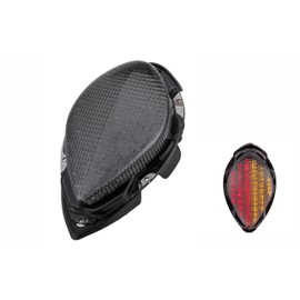 Fit For Yamaha 2004-2015 XV1700 Road Star/Road Star S/Road Star Midnight Silverado/Midnight/Silverado/Silverado S; LED Rear Lamp Brake Tail Light+Integrated Turn Signal Indicators; (Smoke)