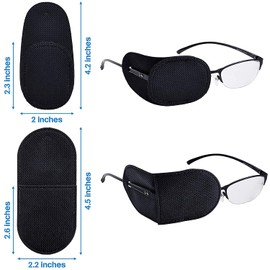 Y8HM 6 Pairs Non-Woven Fabric Eye Patches, Medium and Large Size Treat Lazy Eye/Astigmatism Eye Patches for Adults and Kids