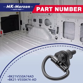 MK-Morzon Cargo Tie Down Hook,6PCS Black Heavy Duty Steel Cargo D Hooks Compatible with 2015-2023 Ford Transit 150 250 350 Replaces#BK21-V550A74-AD BK21V550A74AD