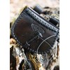 Battle-Merchant Small Medieval Belt Bag with Thor's Hammer Embossed Leather
