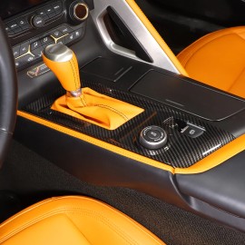 Unbranded For Corvette C7 2014-2019 Accessories Central Gear Shift Panel Cover Trim