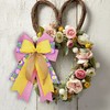 Easter Bows for Wreath, Pink, Purple and Yellow Bows for