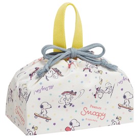 Skater KB7 Snoopy Skateboard Lunch Box for Kids with Gusset, Made in Japan