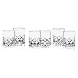 Godinger Shot Glasses, Drinkware Liquor Shot Glasses Set of 6, Hatch Collection