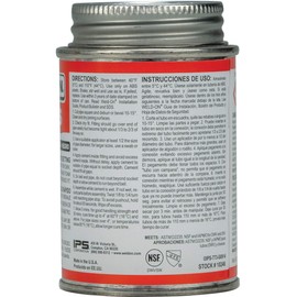 Weld-On 10246 773 ABS Medium-Bodied High Strength Solvent Cement - Fast Setting and Low-VOC, Black, 1/4 Pint (4 fl oz)