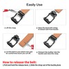 SENDEFN Men Black Belt Ratchet Buckle Men Leather Belts in