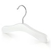 Hangerworld - Echtholz Baby Kinder Kleiderbügel, 12 Stück - Weiß