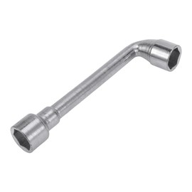 HEROFFIX 1 Pcs Socket Wrench Spanner Socket Remover 18.7x5.3cm Carbon Steel Hexagon 21mm for Car Motorcycle Dirtbike Repair L Shaped Wrench Sleeve Double Ended