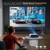 Projector with WiFi and Bluetooth Full HD 1080P Support 4K,18000L