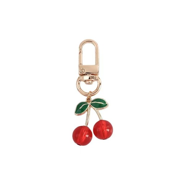 XLCTT Fruit Keychain Strawberry Cherry Bag Charm Cherry Keychain Keyring