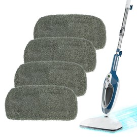 4 Pack Steam Mop Pads Compatible with GorFanty GF-6610B/GF-6610, Neugo NE033/NE033M & Mxnsewr, Washable Microfiber Steam Mop