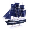 Wooden Sailing Ship Model Decor Handmade Nautical Sail Ship Tabletop
