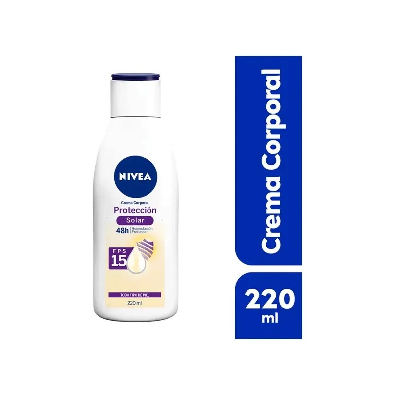 Crema Corporal Nivea Protección Solar Fps 15 220ml