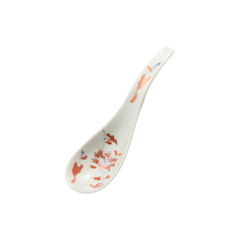 有田焼 Statement Of Kiln Fired Ceramic Spoon 赤花 R2023 Stamped