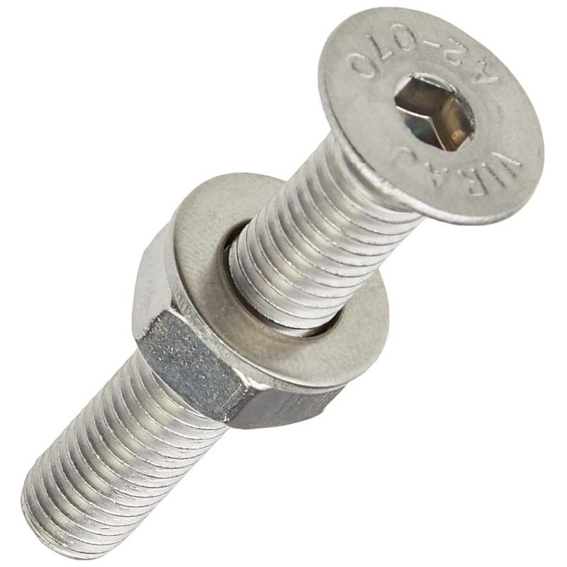 AHC 10mm Countersunk Bolts M10 x 60mm (Including Head) A2