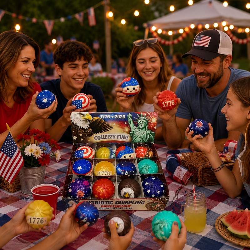 USA 250th Anniversary Squishy Toy Set for Stress Relief –