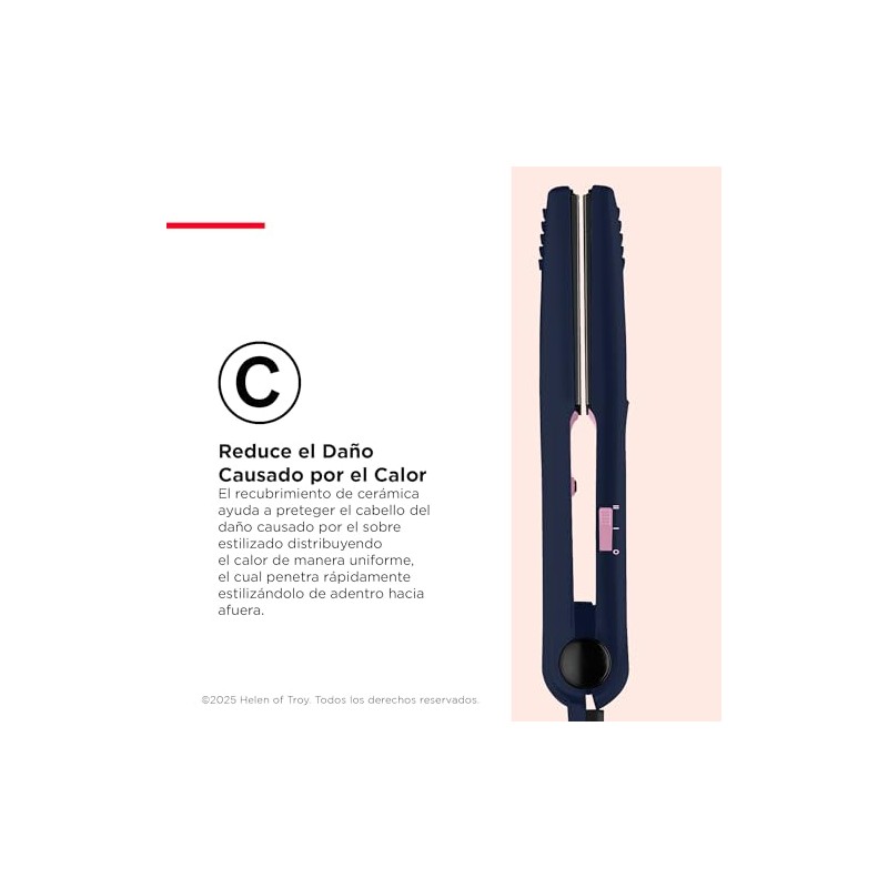 Revlon Alaciadora de Ceramica de 1" (2.54 cm) + 2