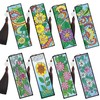 MVVMTOP 8 Pack Diamond Painting Bookmarks Flowers Diamond Art Bookmark