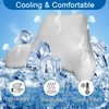 Cooling Reading Pillow Cover with Large Back Opening, Soft Replacement