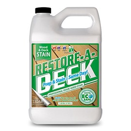 Restore-A-Deck Wood Stain for Decks, Fences, & Wood Siding (1 Gallon, Cedar)