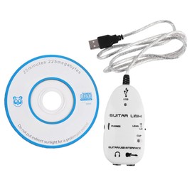 SUPVOX Guitar Audio Cable Durable Effector Connection Line for Electric Instruments Shielding Long-lasting Materials for Musicians and Music Enthusiasts White