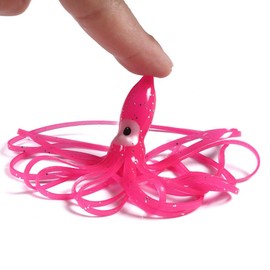 50pcs Glow Soft Plastic Octopus Fishing Squid Skirt Groll Lures Soft Plastic Trolling Skirt Lure Kit for 10cm/3.93" Squid Swimbait Fishing Lures Bass Salmon Trout 10CM Octopus Soft Baits