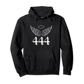 444 Angel Number A Powerful and Spiritual Symbol Pullover Hoodie