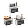 Farios Wooden Microwave Oven Rack, 2-Tier Kitchen Counter Shelf, Kitchen