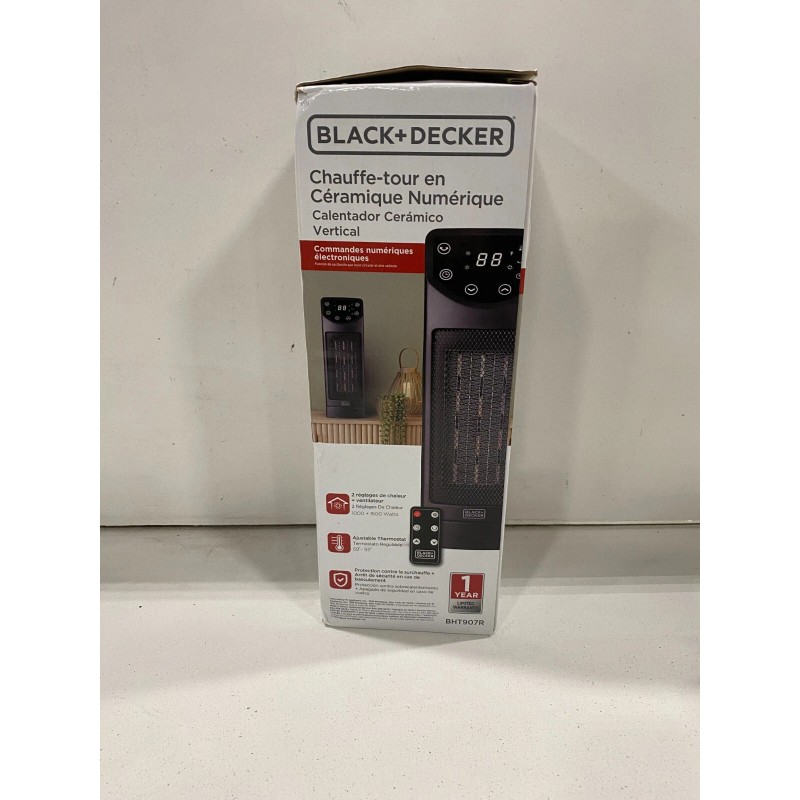 BLACK+DECKER Black And Decker Ceramic Vertical Or Horizontal Heater With