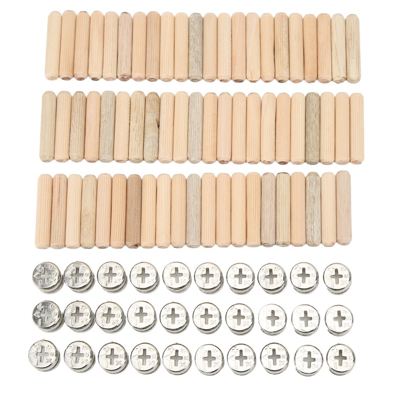 Cam Fittings Set with Dowel Pre Inserted Nut for Cabinet