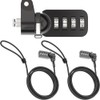 DKARDU Laptop Security Lock Cable, 4 Digital Password Protection Computer