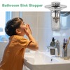 M METERXITY 3-Pack Bathroom Sink Stopper Hair Catcher, Bathroom Sink
