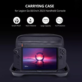 Plyisty Carrying Case for Legion Go 8.8 Inch 2023 Handheld Console, Shockproof Protective Travel Case, Portable Nylon Hard Shell Storage Bag