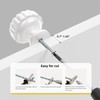 goldenwarm 10 Pack White Drawer knobs Round Glossy White Cupboard