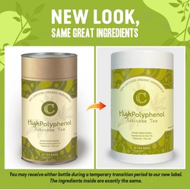 High‑Polyphenol Ashitaba Tea Blend – Demeter Certified Biodynamic U.S. Organic Ashitaba,Sencha Green Tea, with Elderberry & Olive Leaf – 20 Compostable Bags – Perfect for Detox, Antioxidant, Metabolic Support