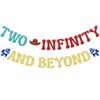 Two Infinity and Beyond Banner - Space Themed Bday Banner,