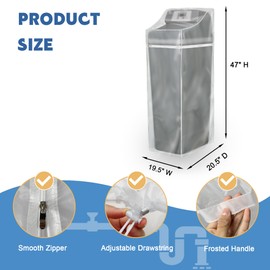 IndigoTempest9 Water Softener Cover for WHES30E/WHES40E Grain Softener, Openable top Easy to use Removal-free installation for UV Dust protection of Water Softener Housings Outdoor or indoor