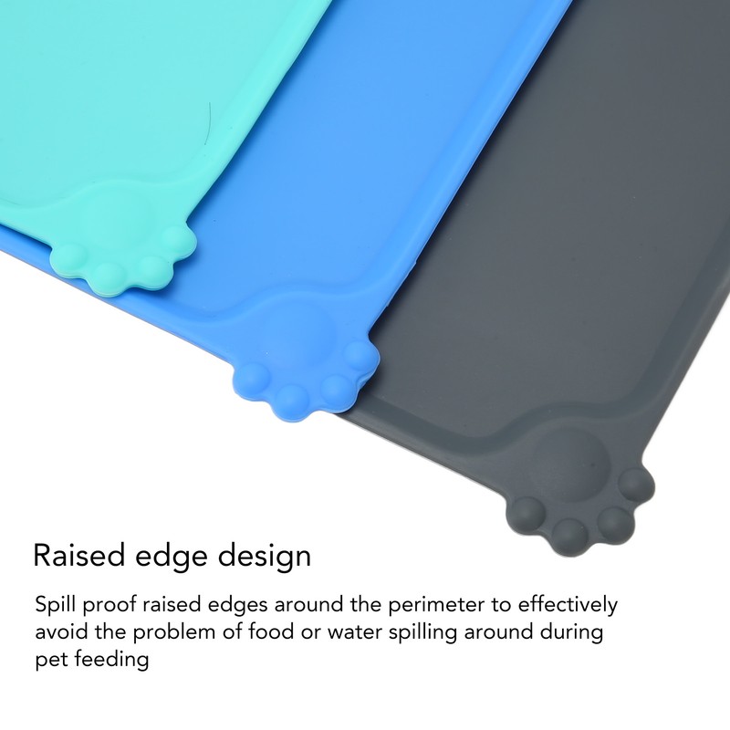 Silicone Pet Placemats Waterproof Slip Resistant Washable Pet Feeding Mat