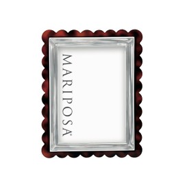 TORTOISE SCALLOP SIGNATURE 5X7 FRAME | BROWN | BRILLANTE | FRAMES | DECORATIVE PHOTO FRAMES | ACRYLIC | HANDMADE IN MEXICO