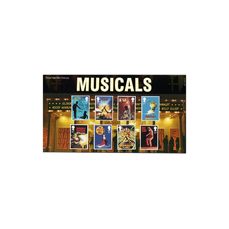 2011 Musicals Stamps in Presentation pack