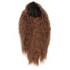 Light Brown Wave Wig Adjustable Charming Breathable Comfortable Fluffy Heat