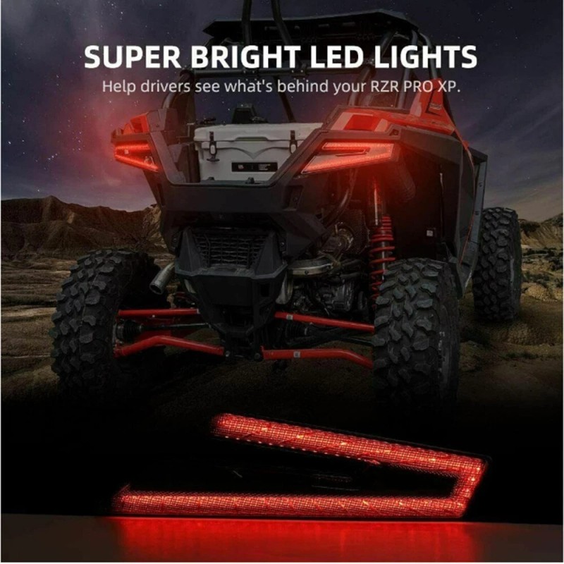 Unbranded Pair LED Brake Rear Tail Lights For Polaris RZR