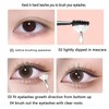 TEONEI Fan Mascara Brushes Eyelash Eyebrow Brush Makeup Brush Eye