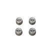 MINI Cooper Emblem Logo Silver Tire Valve Stem Caps Set