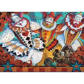 Bluebird Puzzle Big Top Puzzle 1500 Pieces Harlequin and the Monkeys in the Circus Adult Puzzle