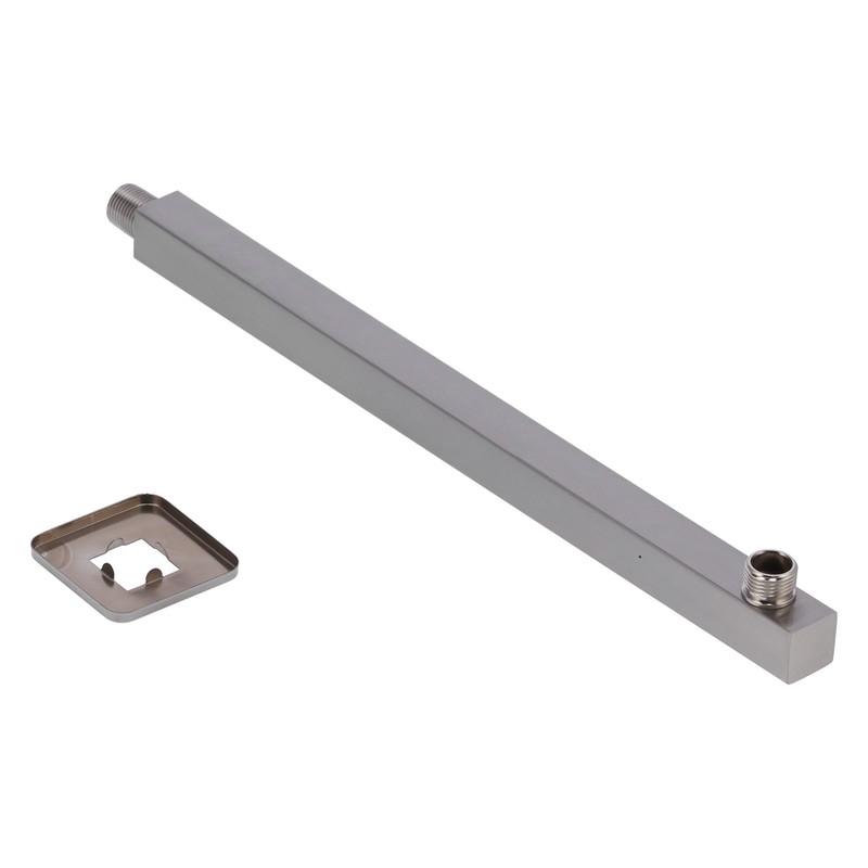 NPT1/2 Wall Mounted Shower Arm Brushed Concealed Stainless Steel Shower