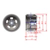 TCRC 4PCS Aluminum Deep Dish 1.0 Inch Beadlock Wheels Hubs